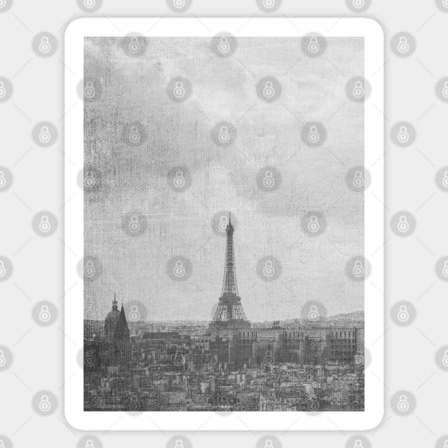 Eiffel Tower Sticker by juniperandspruce